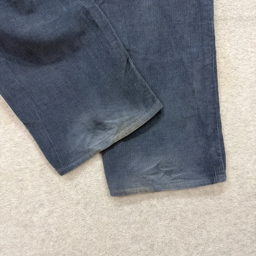 Banana Republic Corduroy Pants Mens 33x34 Blue Pima Cotton Cords Distressed‎